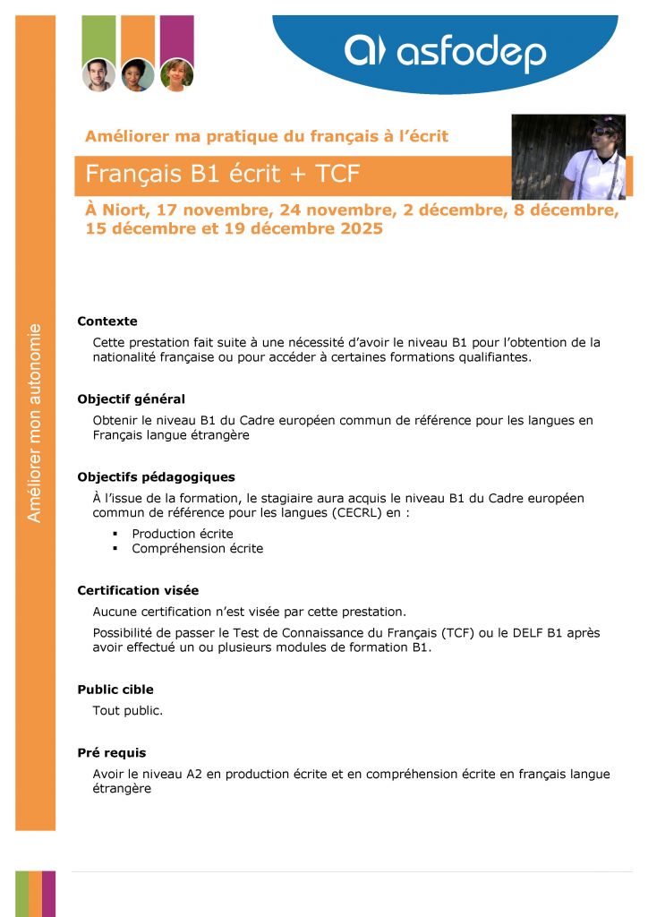 Essentiel-Module B1-Niort-2025 LB - ECRIT 11 2025